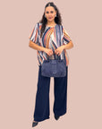 Casacca Georgette Righe