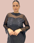Abito Velato Paillettes