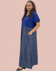Maxi Abito Blue Jeans