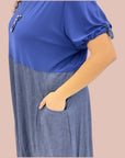 Maxi Abito Blue Jeans