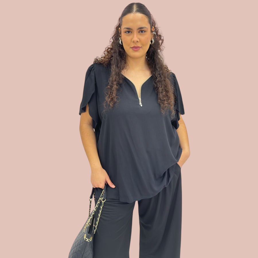 Maglia Elena Mezza Zip